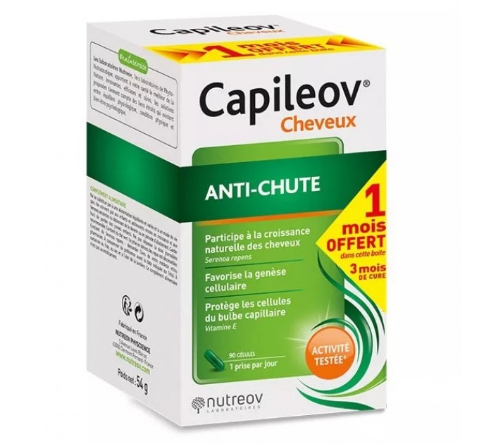 Капсулы против выпадения волос Nutreov Physcience Capileov Cheveux Anti-Chute 90 капсул