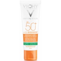 Матирующий солнцезащитный крем Vichy Capital Soleil Matifiant 3-in-1 SPF50+ 50 мл