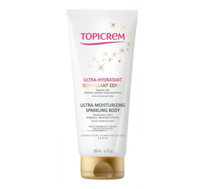 Ультра-увлажняющая эмульсия с золотым сиянием кожи Topicream Shimmering Ultra - Hydration