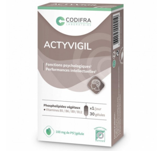 Витаминный комплекс для питания мозга Codifra Actyvigil 30 капсул