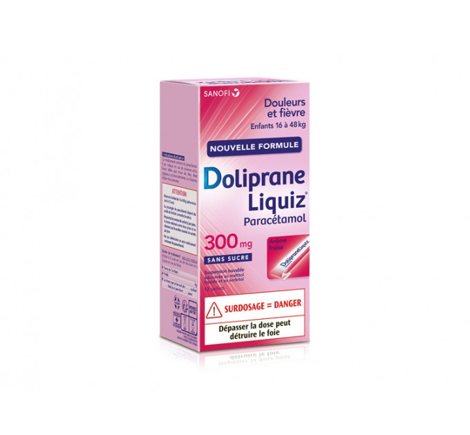 Суспензия DOLIPRANE LIQUIZ 300 mg 12 шт
