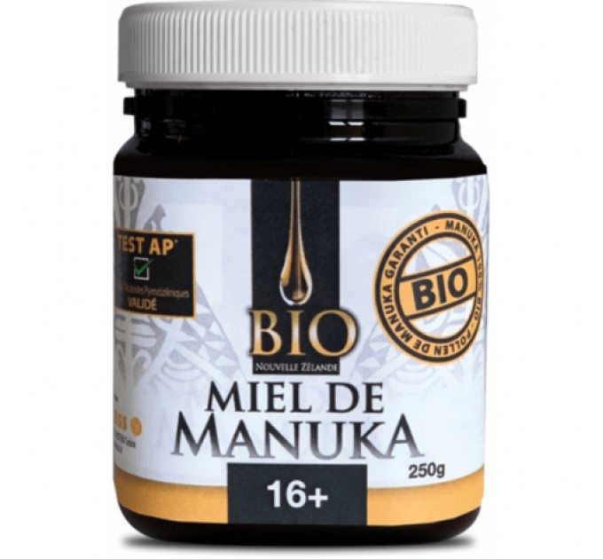 Органический мед манука MANOUKA Bio Actif 16+ Dr. Theiss 16+ 250гр