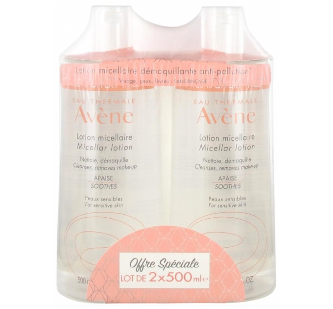 Мицеллярный лосьон для лица Avene 2 x 500 мл 