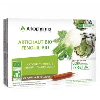 Фенхель + артишок от метеоризма Arkopharma Artichoke Organic Fennel 20 флаконов по 10 мл