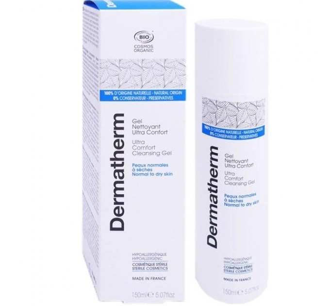 Очищающий гель для сухой кожи Dermatherm Ultra Comfort 150 мл  