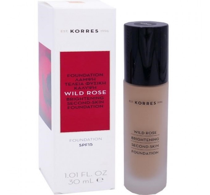 Тональный крем с шиповником Wild Rose от KORRES 30 мл