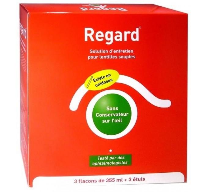 Раствор для ухода за мягкими линзами REGARD SOLUTION 3x355мл