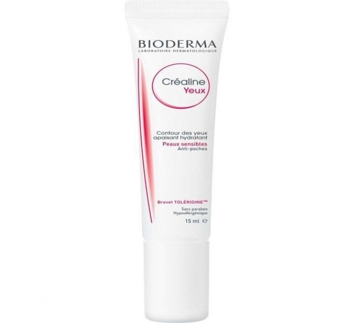 Гель для контура глаз для кожи с покраснениями Bioderma Crealine Eyes 15 мл