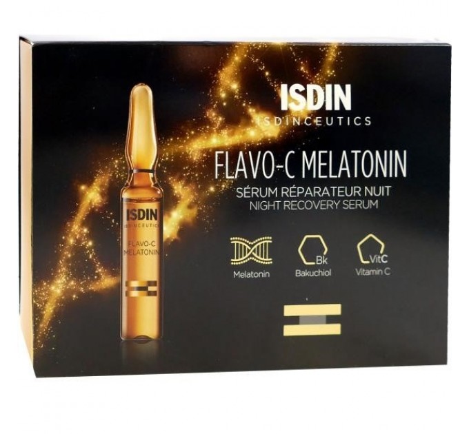Ночная сыворотка Isdin FLAVO-C Melatonin Serum Reparateur Nuit 30 флаконов по 2 мл