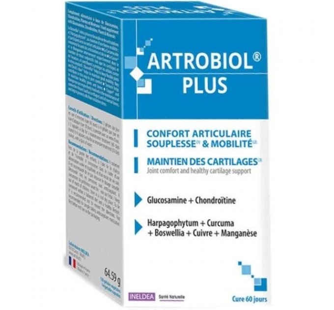 Комфорт для суставов ARTROBIOL PLUS Confort articulaire INELDEA 120 капсул