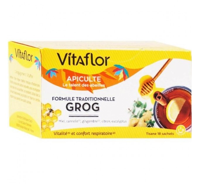 Настойка Грог Infusion grog de VITAFLOR 18 пакетиков