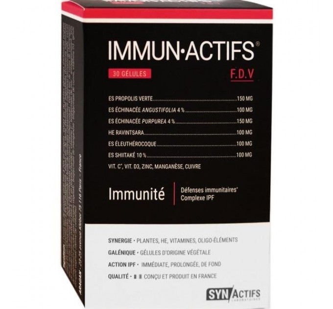 Иммунно-активный комплекс Immun Actifs SYNACTIFS 30 капсул