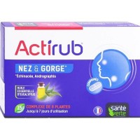 Таблетки для носа и горла ACTIRUB NEZ ET GORGE SANTE VERTE 15 таблеток