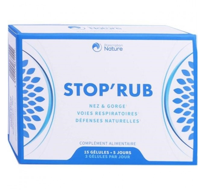 Таблетки от респираторных заболеваний и Ковид Nature Stop'rub 15 капсул