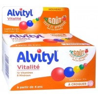 Витамины Alvityl Vitalité Immunité 30 жевательных таблеток со вкусом клубники