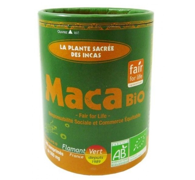 Тонизирующая добавка Flamant Vert Maca Bio 340 таблеток
