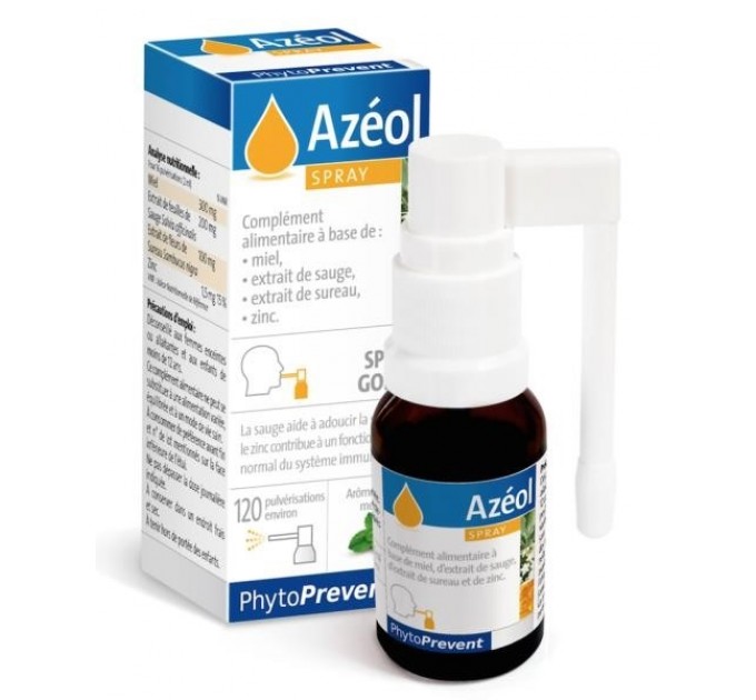Спрей для горла AZEOL Spray Throat PhytoPrevent 15 мл