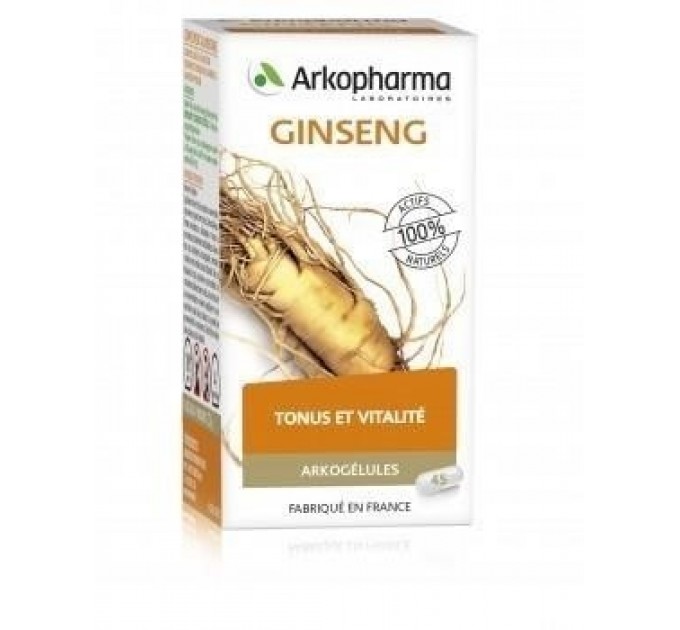 Капсулы женьшеня для повышения тонуса и поддержания энергии Arkopharma Ginseng Tonus Vitalite 45 капсул
