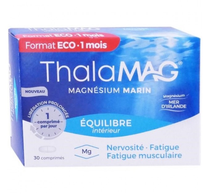 Морской магний Thalamag Magnésium Marin Equilibre 30 таблеток