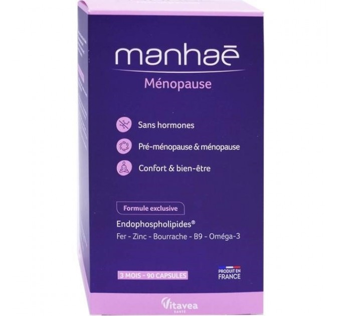 Капсулы при менопаузе MANHAE Menopause Laboratoires NUTRISANTE 90 капсул