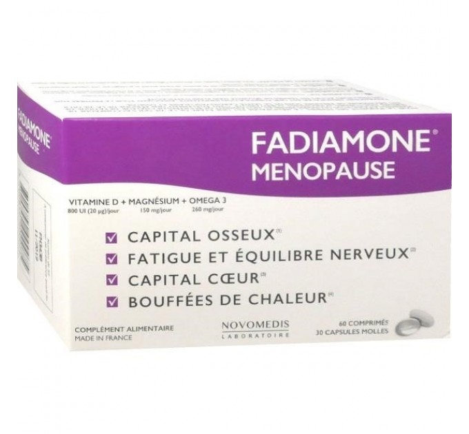 Комплекс при менопаузе FADIAMONE Menopause Novomedis 60 таблеток