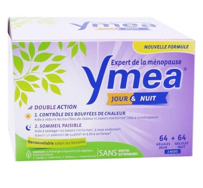 Капсулы при менопаузе YMEA JOUR/NUIT MÉNOPAUSE Double Action Omega Pharma 128 капсул