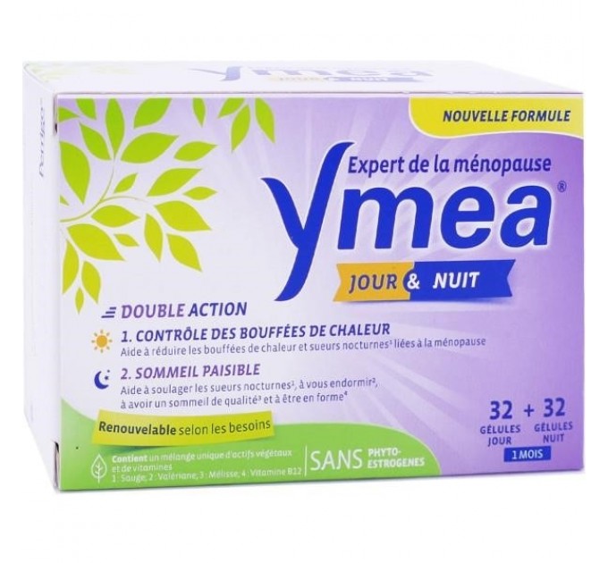 Капсулы при менопаузе YMEA Ménopause Jour  & Nuit 64 капсулы