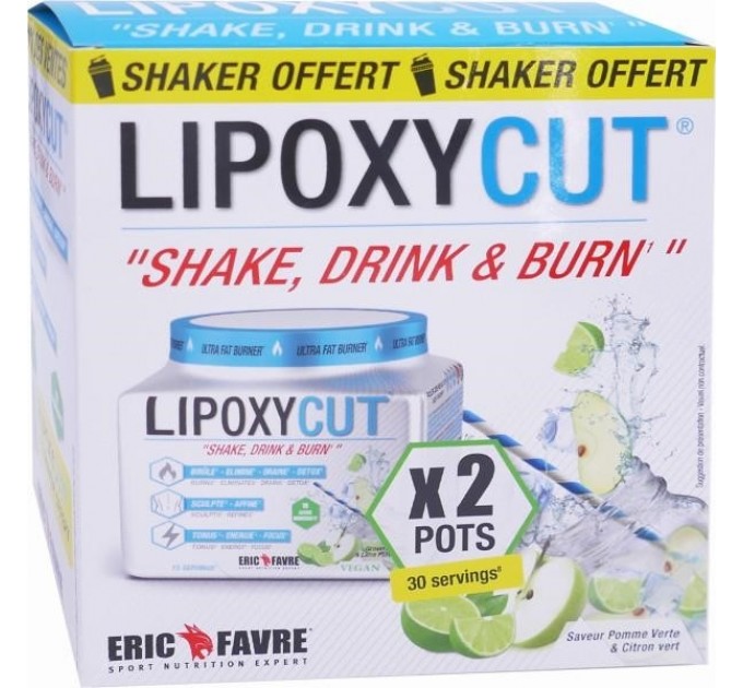 Жиросжигатель Lipoxycut Eric Favre зеленое яблоко и лайм 2x120 г  