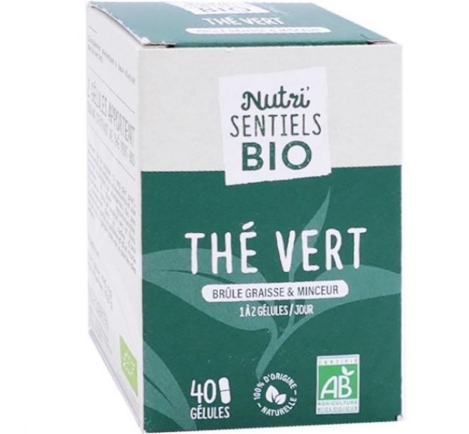 Капсулы для ускорения метаболизма Nutrition Thé vert Nutri’Sentiels BIO 40 капсул