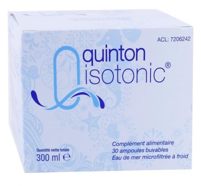 Морская плазма Quinton ISOTONIC BUVABLE 10 мл 30 флаконов