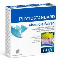 Капсулы против усталости и стресса Pileje Phytostandard Rhodiole Safran 30 таблеток