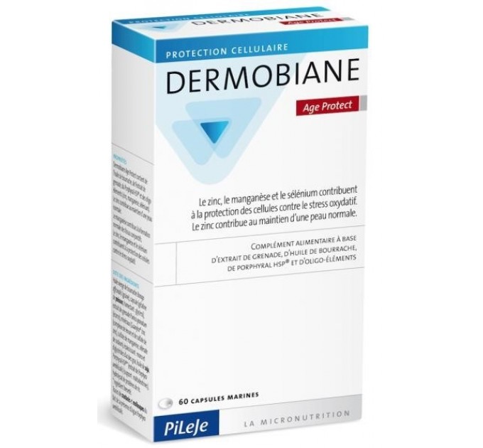 Капсулы для здоровья клеток Pileje Dermobiane Age Protect 60 капсул