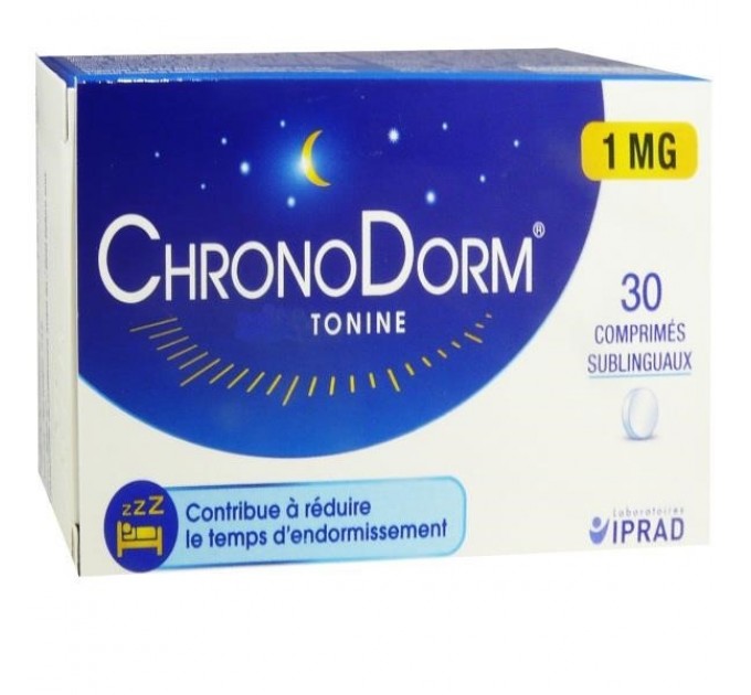 Таблетки от бессоницы CHRONODORM Mélatonine 1,9 mg IPRAD 30 таблеток 
