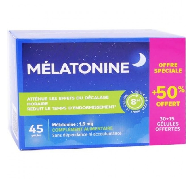 Капсулы от бессоницы Pharmascience Melatonin 45 капсул