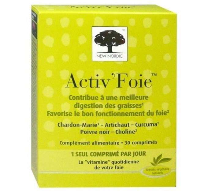 Таблетки для печени Activ'Foie NEW NORDIC