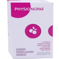 Комплекс для микрофлоры Physionorm Cranberry Lactic Ferments Vitamins B2 30 капсул