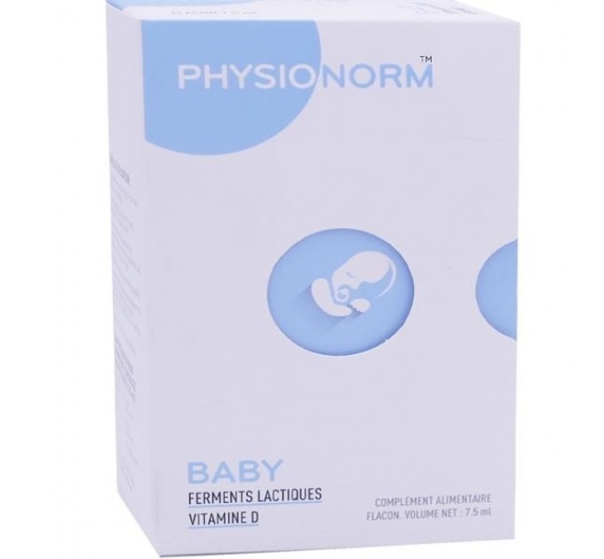 Молочная закваска + витамин D Physionorm Baby 7,5 мл