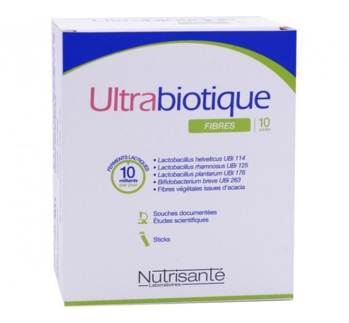 Ультрабиотическая клетчатка Ultrabiotique fibres des Laboratoires NUTRISANTE 10 палочек