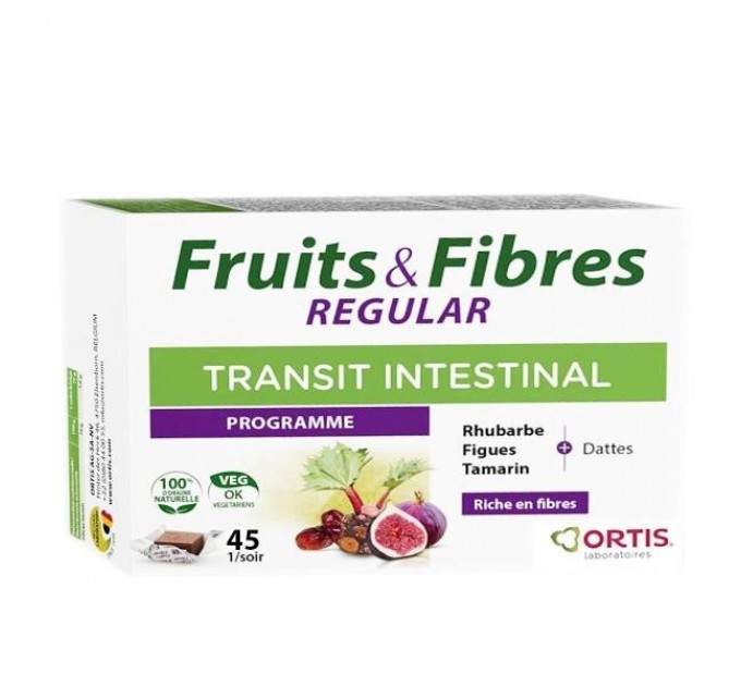Кубики для кишечника Ortis Fruits & Аibers Transit 45 шт