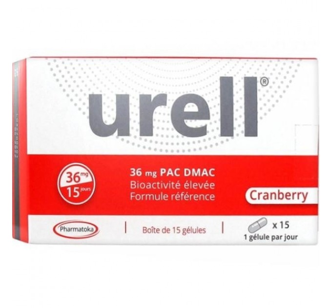 Комплекс для мочевыводящих путей Cranberry Urell 36Mg 15 капсул