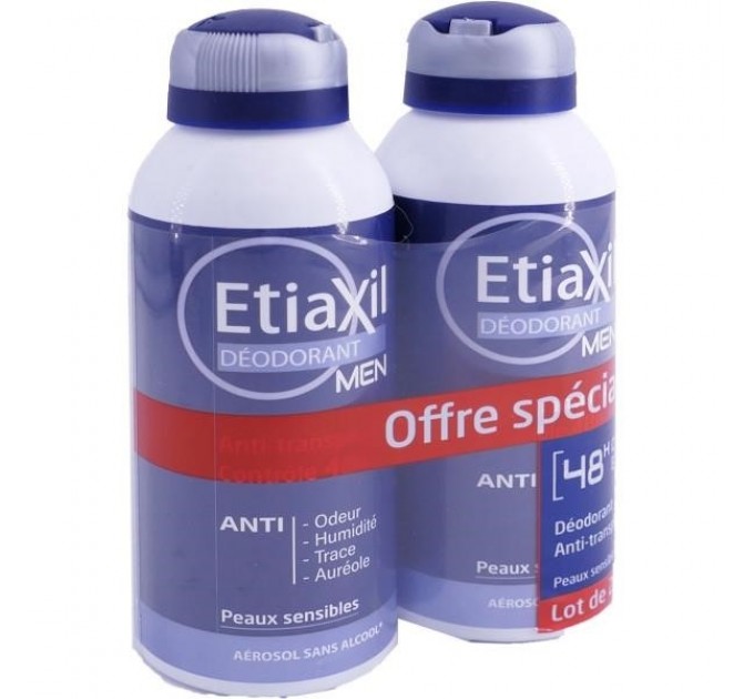 Мужской дезодорант Déodorant Men 48h ETIAXYL 2X150 мл