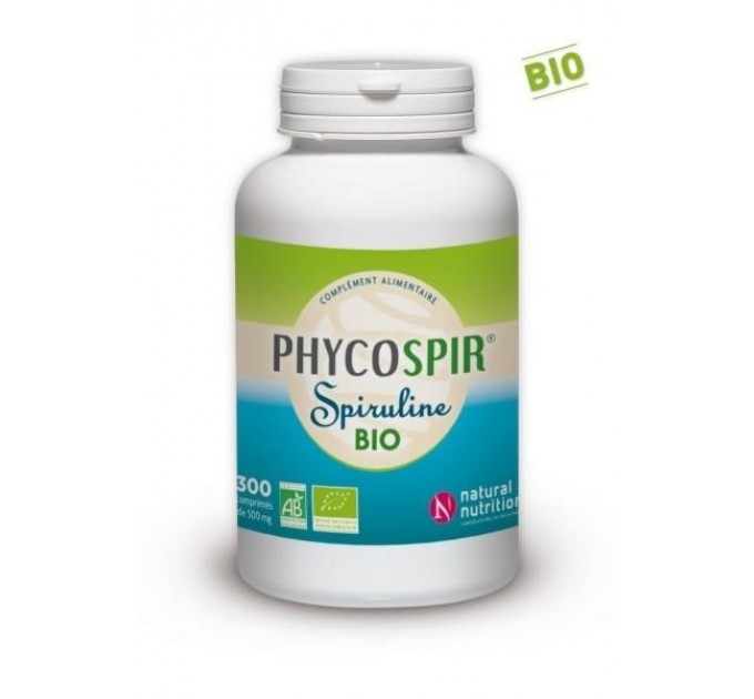 Капсулы спирулины Natural Nutrition Spirulina Phycospir 300 таблеток