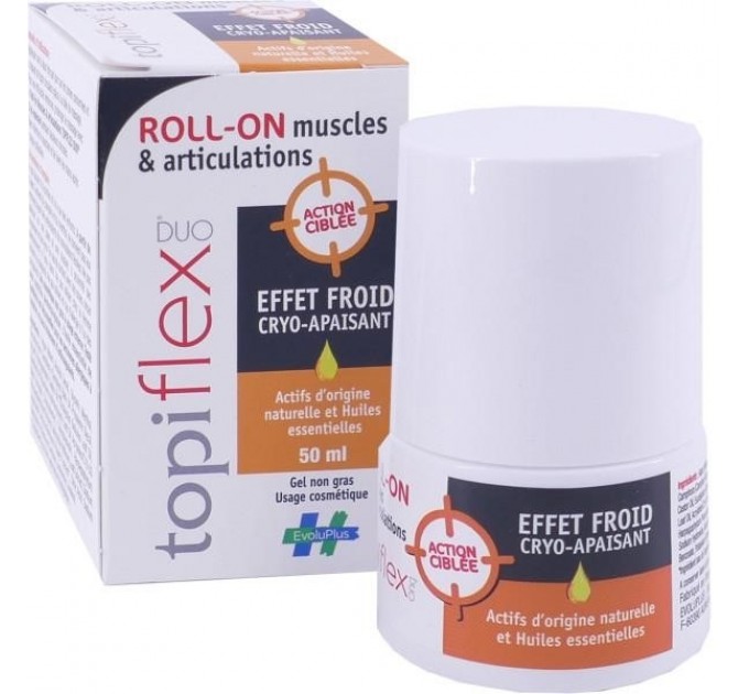Роллер против боли в мышцах и суставах Evolupharm Topiflex Roll-On Muscles 50 мл
