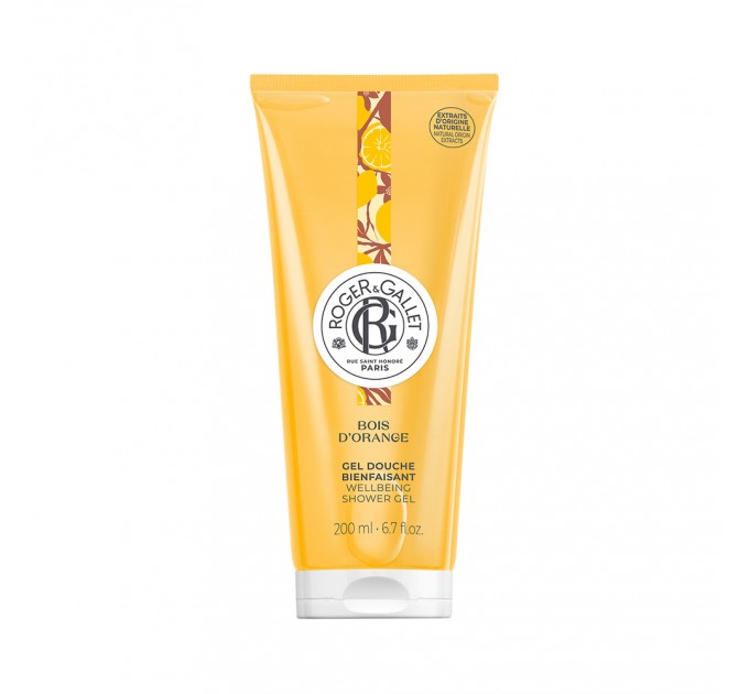 Тонизирующий гель для душа Мандарин Roger & Gallet Bois d'Orange Gel Douche Bienfaisant 200 мл