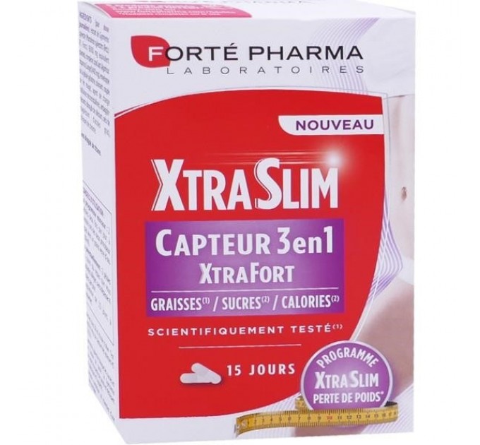 Комплекс для похудекния XtraSlim Capteur 3 en 1 XtraFort FORTÉ PHARMA 60 капсул