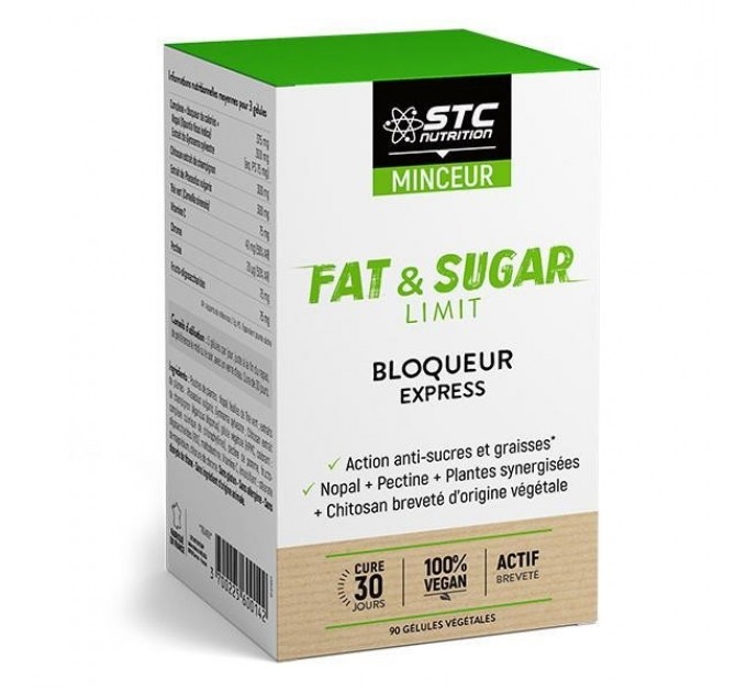 Блокатор сахара STC Minceur Fat & Sugar BLOQUEUR Express 90 капсул