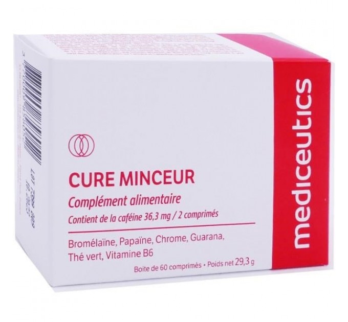 Таблетки для похудения Mediceutics Cure Minceur Boite 60 таблеток