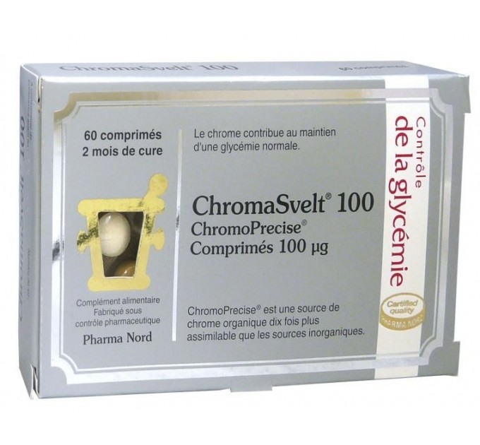 Хром для нормализации сахара CHROMASVELT 100 PHARMANORD 60 таблеток