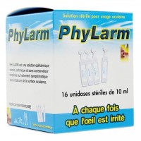 Раствор для увлажнения и очищения глаз PhyLarm 10 мл 16 разовых доз