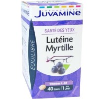 Комплекс для здоровья глаз JUVAMINE SANTE DES YEUX LUTEINE MYRTILLE 40 таблеток